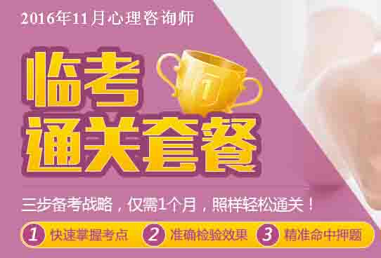 2016年11月黑龙江心理咨询师考试科目